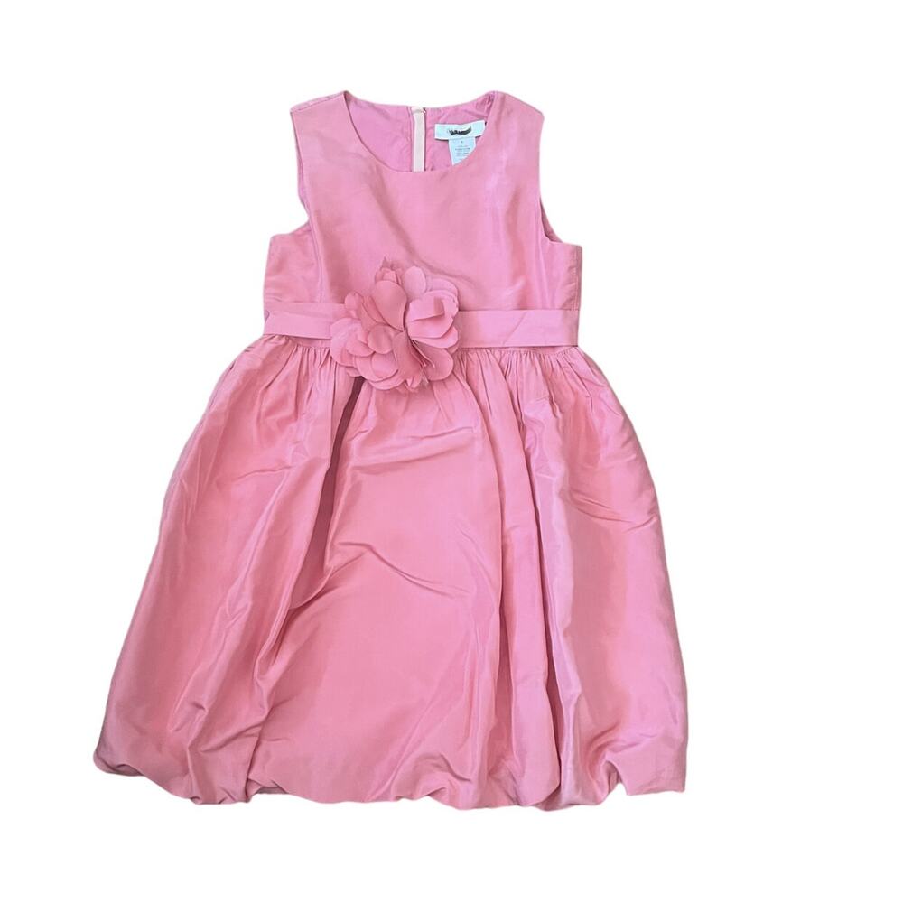 Crewcuts (6y) Pink Silk Bubble Hem Dress